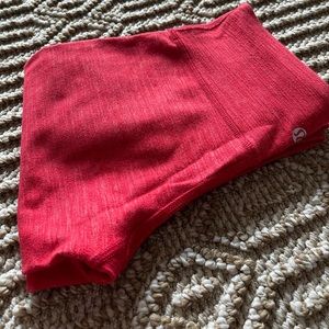 Red Lululemon leggings size 0